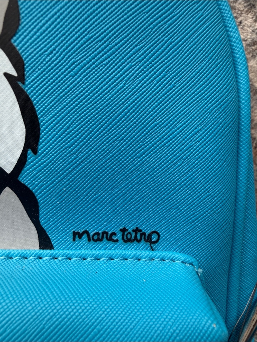 Blue Dog Print mini backpack by marc tetro - Picture 2 of 5